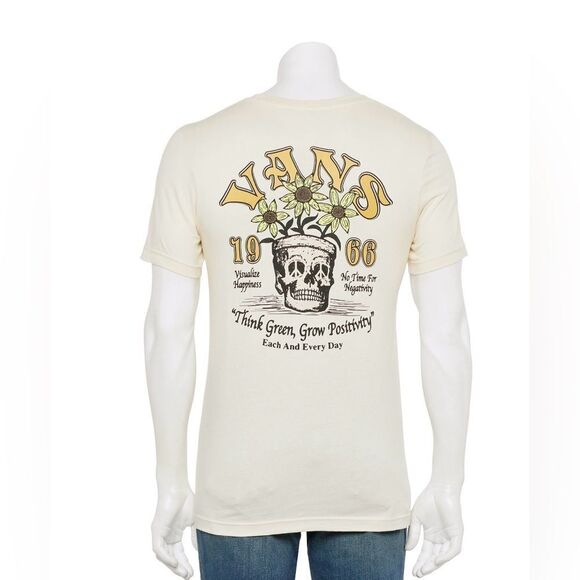 Vans 1966 Peace Head Short Sleeve Graphic Tee- Size Large - Picture 1 of 8